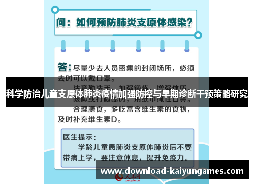 科学防治儿童支原体肺炎疫情加强防控与早期诊断干预策略研究